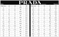 prada 1802 dimensions cm|Prada Size Chart .